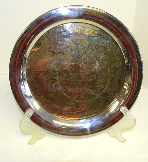 REED&BARTON THE ROCKEY MOUNTAINS 12" TRAY