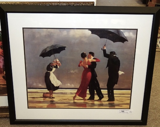 PRINT DANCING IN THE RAIN 28"X32"-VERY NICE