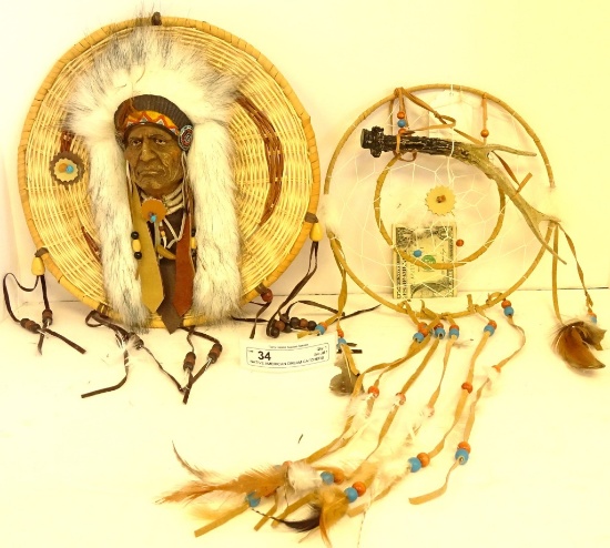 NATIVE AMERICAN DREAM CATCHERS LOT OF 2