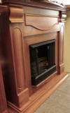 WOOD MANTEL & ELECTRIC FIREPLACE 46