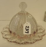 ZIPPER PATTERN BUTTER OR CHEESE DISH 6