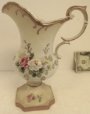 VINTAGE PORCELAIN HANDLED EWER 9