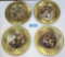 2 SETS OF 4 EACH MEDIEVAL BATTLE 10.5