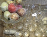 LARGE LOT CLEAR GLASS & MISC-SEE DESC
