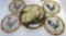5 ROOSTER PLATES 7.5 TO 10