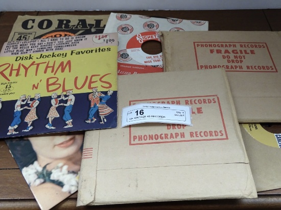 10+ VINTAGE 45 RECORDS VARIOUS ARTISTS