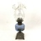 ANTIQUE OIL/KEROSENE LAMP DOUBLE BURNER METAL BASE