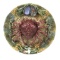 EARLY MAJOLICA CRAB PLATE-- RARE PALISSY STYLE