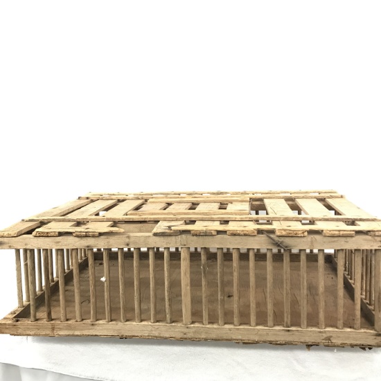 OLD WOODEN CHICKEN CRATE 23 X 35"