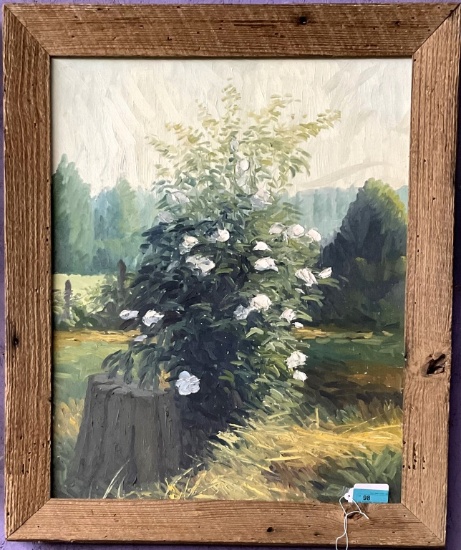 OIL PAINTING W/OOD FRAME SIGNED B. MARTIN