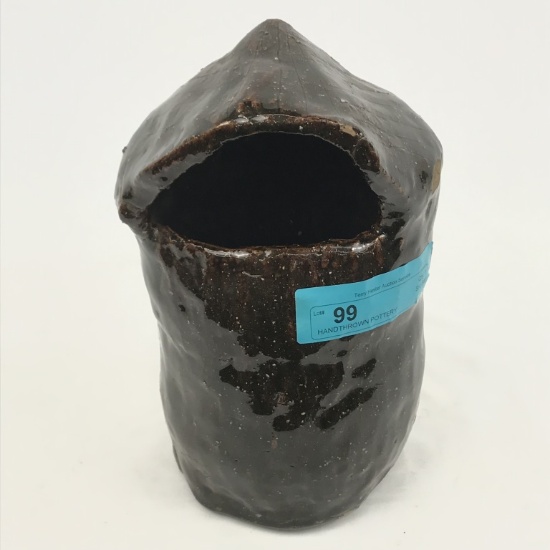 HANDTHROWN POTTERY ?BIRDHOUSE?