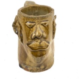 HAND THROWN FACE MUG