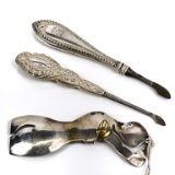 THREE STERLING PIECES 45 GRAMS