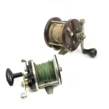 2 FISHING REELS OCEAN CITY BRIGAN & PFLUEGER1885