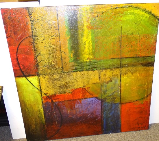 OIL ON CANVAS MODERN PRINT