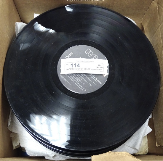 SURPRISE LOT OF 33 & 78 UNSLEEVED RECORD ALBULMS