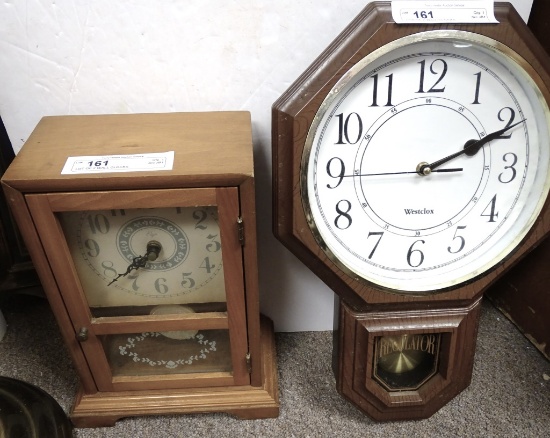 LOT OF 2 WALL CLOCKS