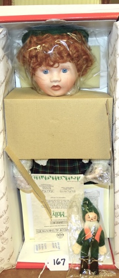 KNOWLES PORCELAIN DOLL "MOLLY" 16" TALL IOB