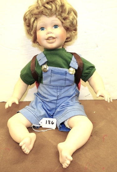 GRANDVILLE PORCELAIN DOLL 12" TALL-NO BOX