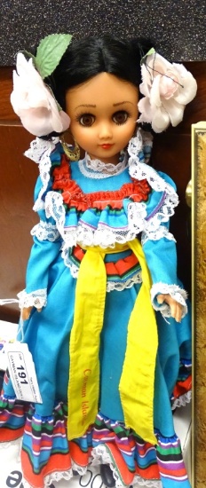 CAYMAN ISLAND DOLL 15" TALL COLORFUL