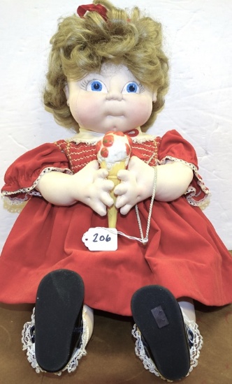 LARGE CABBAGE PATCH STYLE DOLL 16" TALL