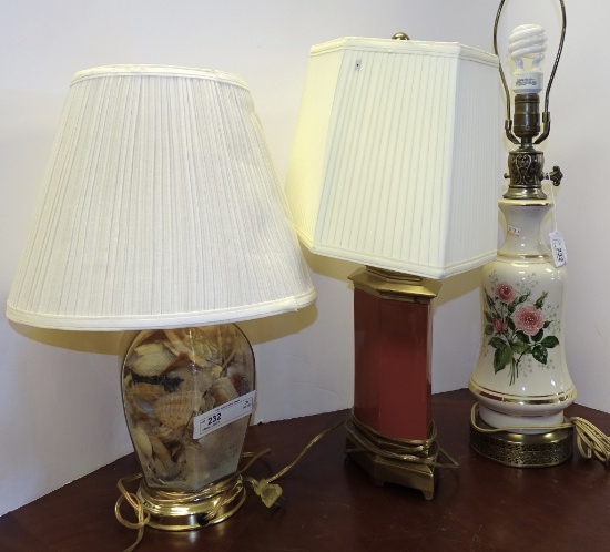 3 MISC LAMPS