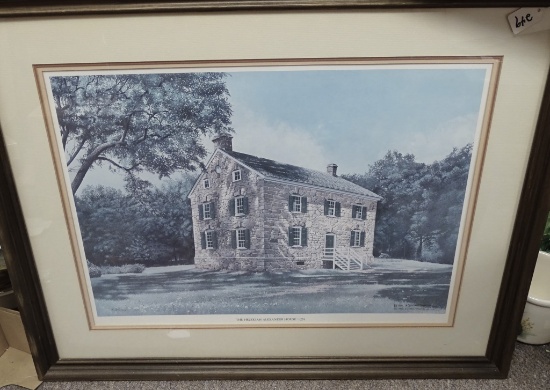 THE HEZEKIAH ALEXANDER HOUSE 1774 PRINT