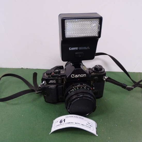CANON A1 CAMERA  WITH 188A FLASH