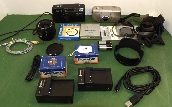 LOT OF CAMERAS & ACCESSORIES-SEE DESCRIPTION