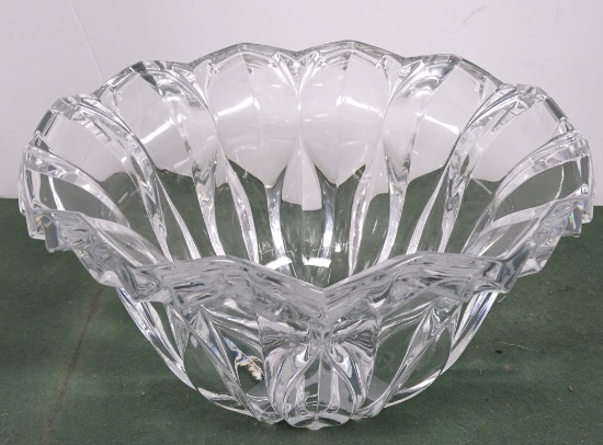 HEAVY LED CRYSTAL BOWL 10" DIAMETER