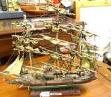 PRIMITIVE WOODEN SAILING SHIP CLIPPER 17