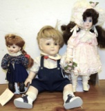 GROUP OF 3 DOLLS VARIOUS SIZES