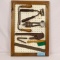 DISPLAY BOARD OF VINTAGE TOOLS DRAW KNIFE, TRIM