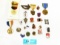 LARGE GROUP OF MILITARY MEDAL & PINS