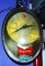 HANGING BUDWEISER ROTATING ADVERTISING CLOCK
