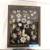 35 PLUS BROACH & PIN DISPLAY-SOME ARE STERLING