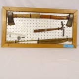 FRAMED SMALL AXES,TACK HAMMER,CLEANING KIT