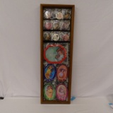 DISPLAY BOARD OF COCA-COLA TIP TRAYS, MIRRORS, TRA