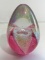 1997 GLASS EYE STUDIO EGG PAPERWEIGHT