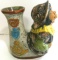 BREVETTATO ITALIAN HAND PAINTED PITCHER / WINE VESSEL