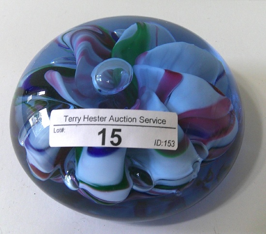 SAINT CLAIR FLORAL PAPERWEIGHT