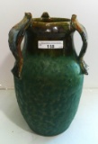 FLOUNDER HANDLED POTTERY VASE