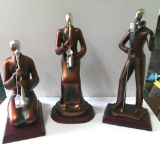 MODERN MUSICIAN TRIO WITH INSTRUMENTS
