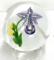 GORGEOUS RANDALL GRUBB BLOOMED ORCHID PAPERWEIGHT