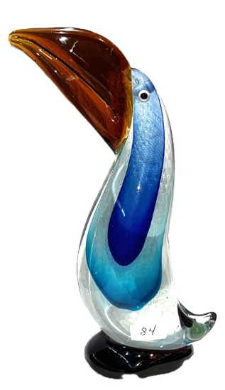 MID-CENTURY MURANO ART GLASS TOUCAN