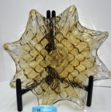 LARGE MURANO SUNBURST BOWL 15.5
