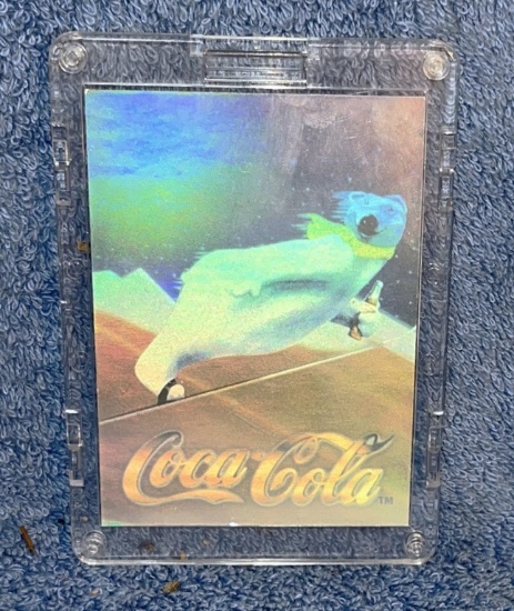 RARE COCA-COLA 3D HOLOGRAM CARD "SKI JUMP"