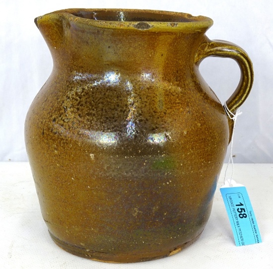 VINTAGE POTTERY MILK PITCHER GOOD CONDITION