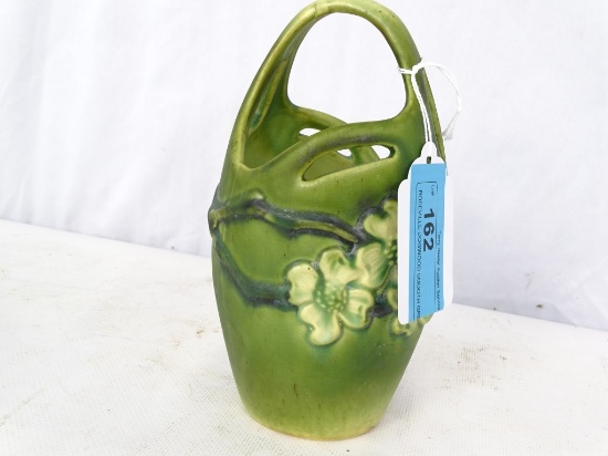 ROSEVILLE DOGWOOD SMOOTH GREEN 1920 VINTAGE ART