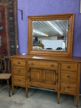 PINE DRESSER & BELVED MIRROR BOB TIMBERLAKE BY